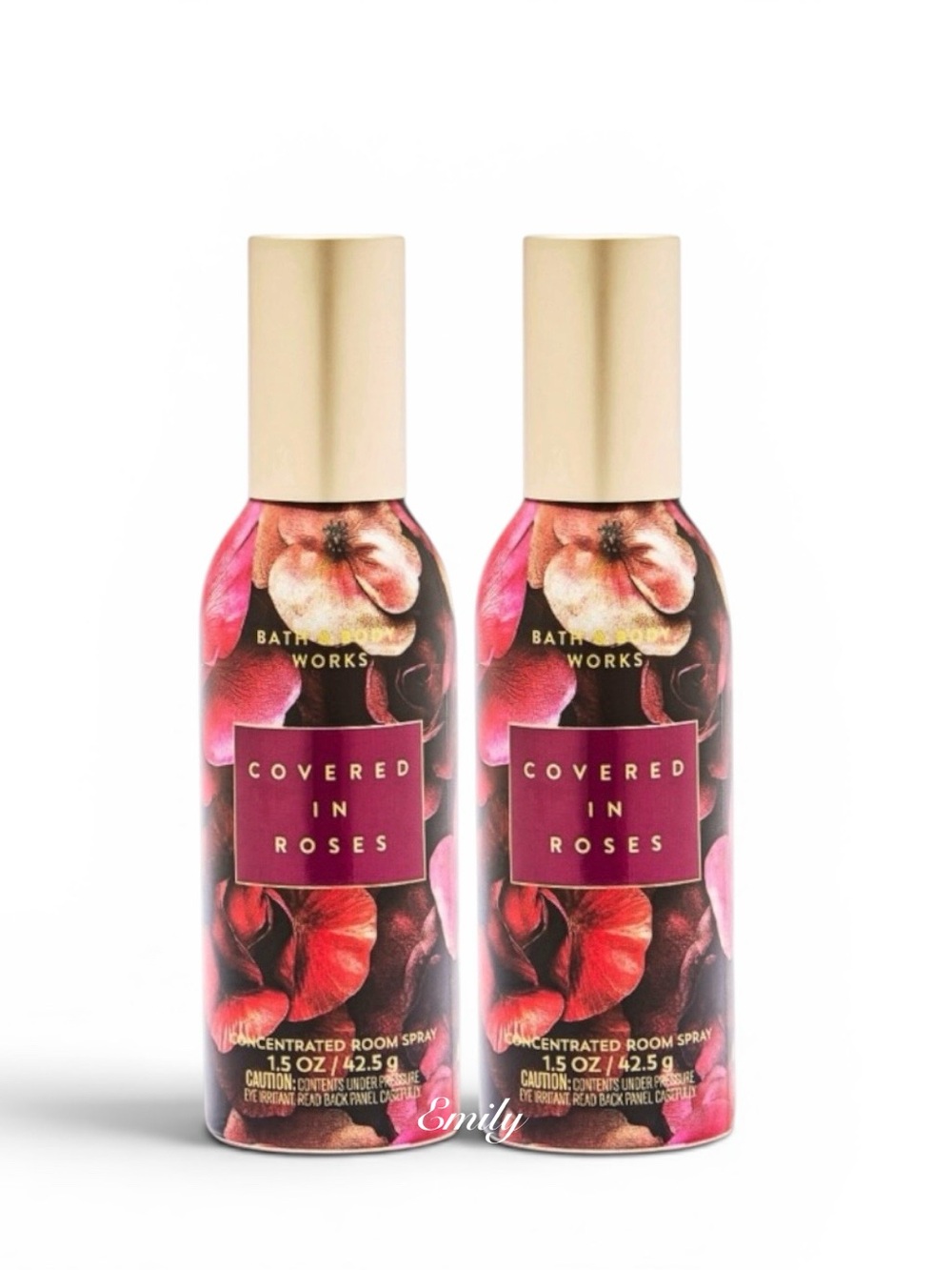 Bath & Body Works COVERED IN ROSES Concentrated Room Spray 1.5 oz Set